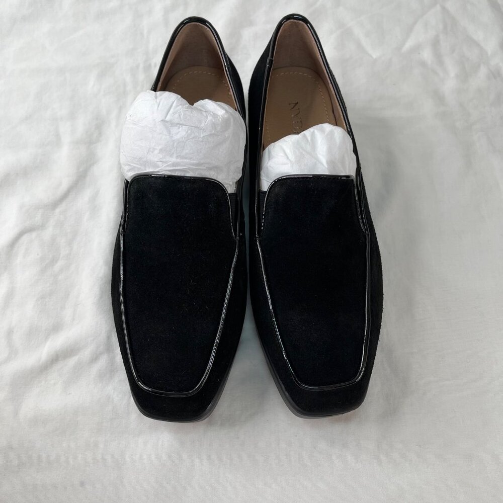 NYDJ Womens Black Velvet Slip-On Gira Platform Loafer 9 M - Picture 7 of 10